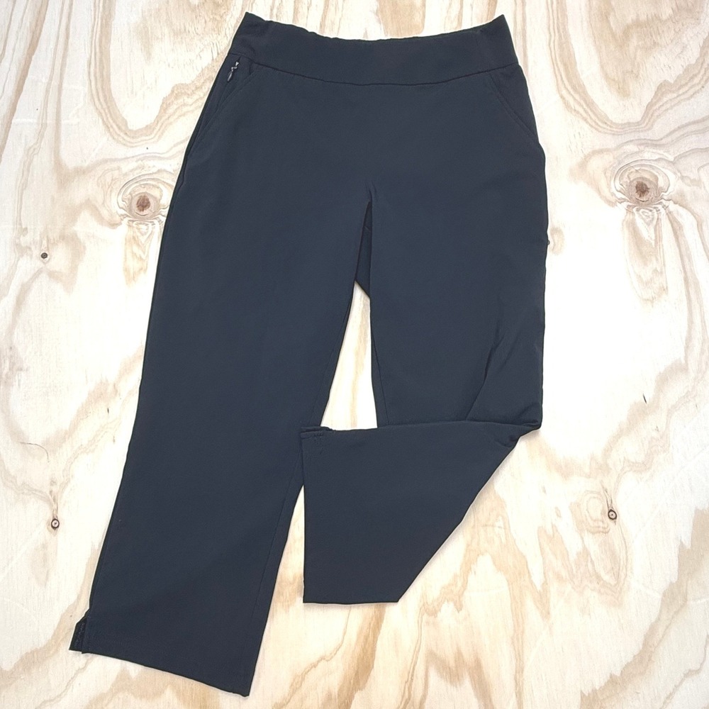 Columbia Anytime Casual Black Cropped Hiking Pants AK0241 Womens Medium Stretch